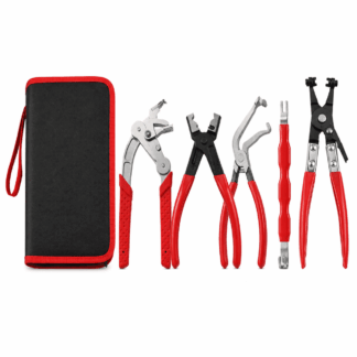 TUOBOS 5-Piece Automotive Electrical Disconnect and Trim Removal Tool Kit with Storage Case