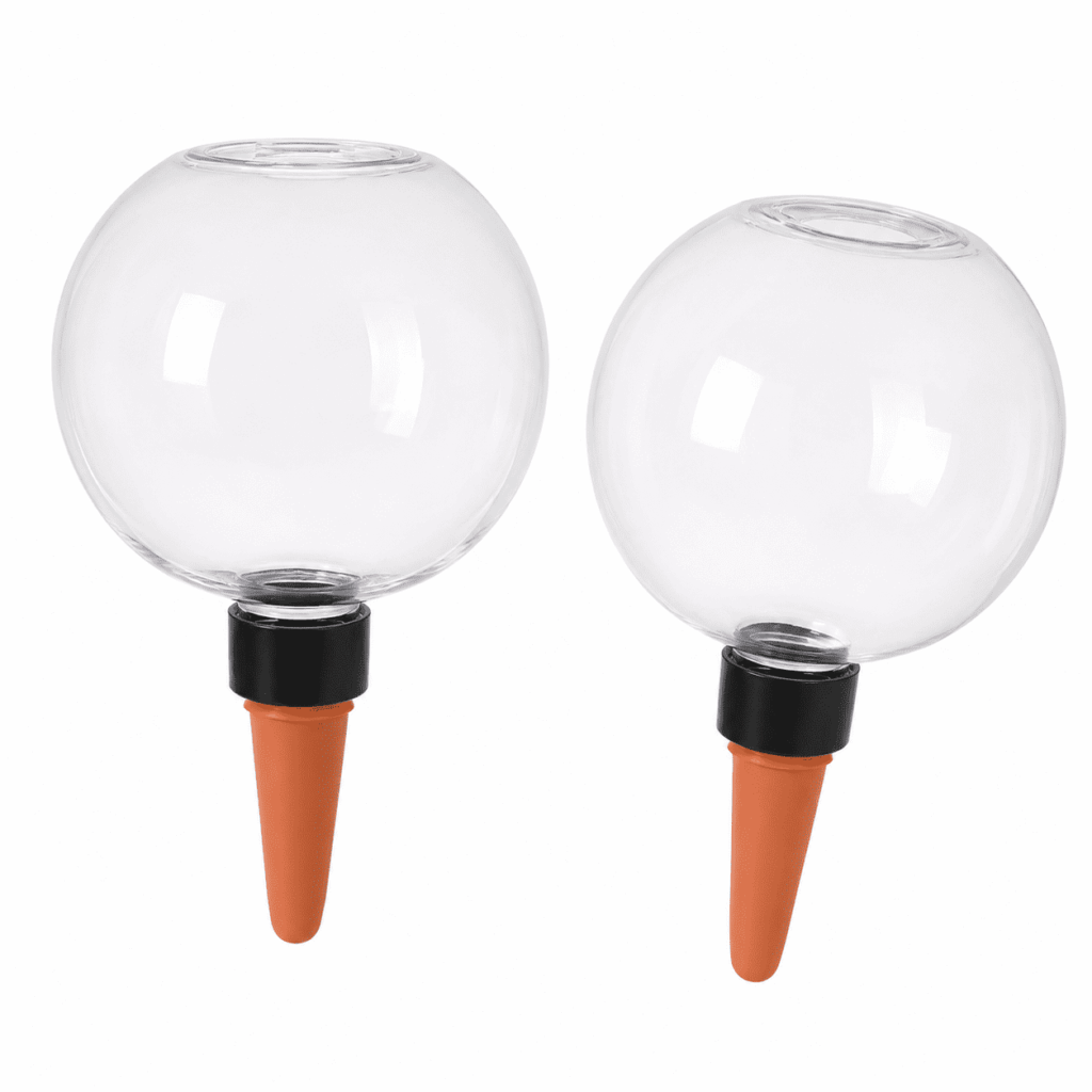 TUOBOS 2-Pack 17 oz Self Watering Globes with Terracotta Spikes, Top Fill Plant Watering Bulbs
