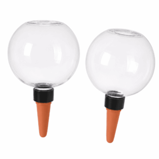 TUOBOS 2-Pack 17 oz Self Watering Globes with Terracotta Spikes, Top Fill Plant Watering Bulbs