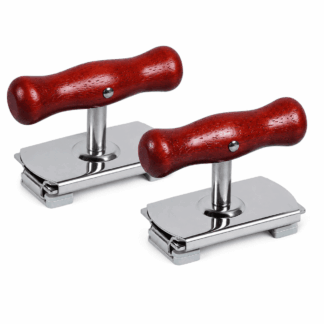 TUOBOS 2-Pack Adjustable Jar Opener, 0.4-4.1 in Stainless Steel Lid Opener with Wood Handle