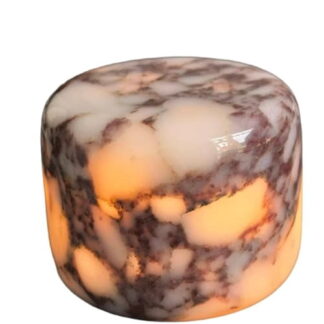 Marble Table Lamp, Rechargeable Touch LED Night Light with 3-Level Dimming and Type-C Charging