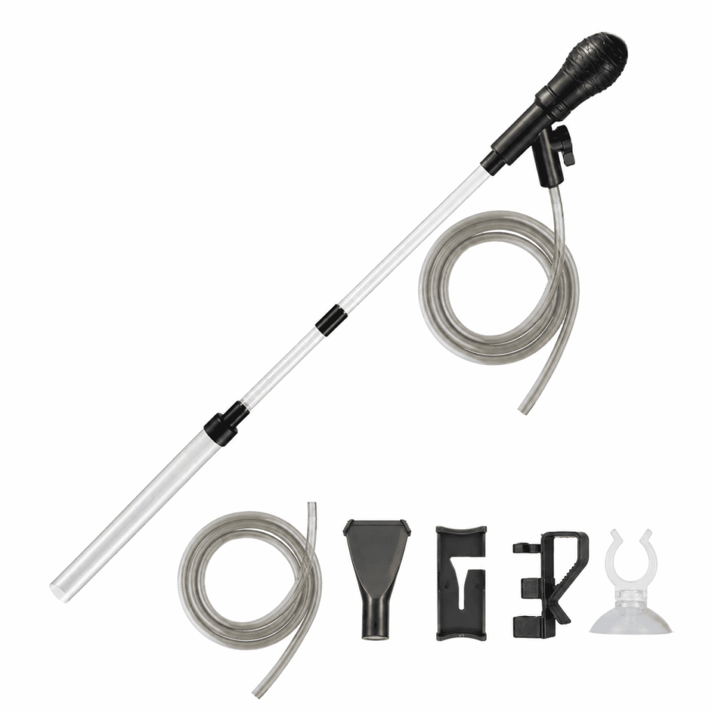 TUOBOS Small Aquarium Gravel Cleaner and Water Changer Kit with 6 ft Hose for 3-8 Gallon Fish Tanks